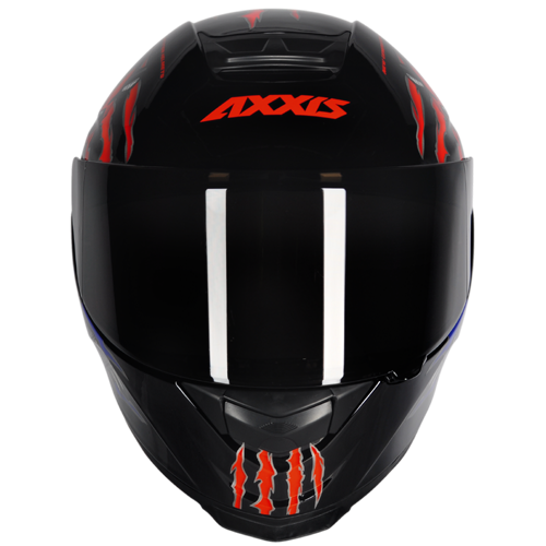 Capacete Axxis Eagle Animals Preto/Vermelho