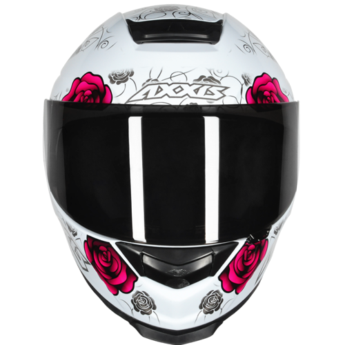 Capacete Axxis Eagle Flowers Branco/Rosa