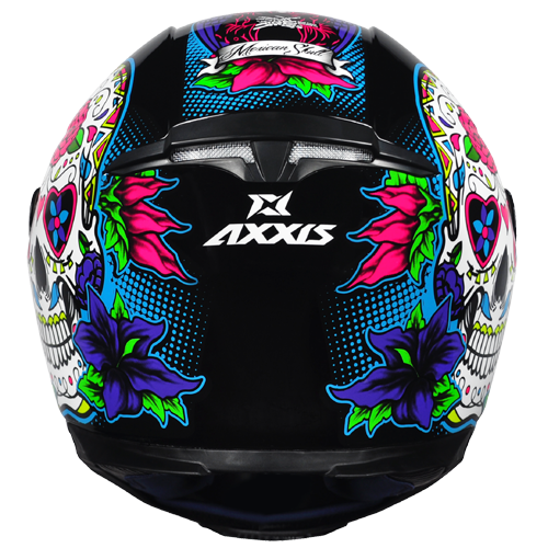 Capacete Axxis Eagle Skull Preto/Azul
