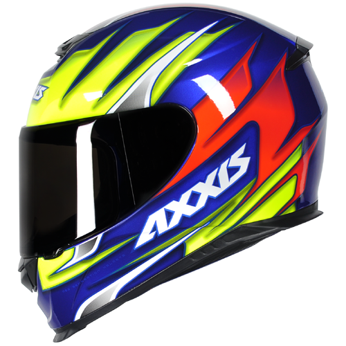 Capacete Axxis Eagle Speed Azul/Amarelo