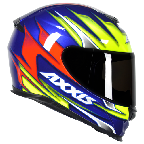 Capacete Axxis Eagle Speed Azul/Amarelo