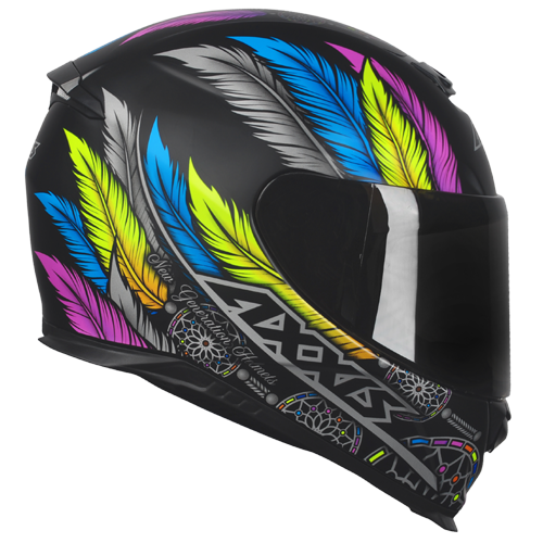 Capacete Axxis Eagle Dreams Preto Fosco/Cinza