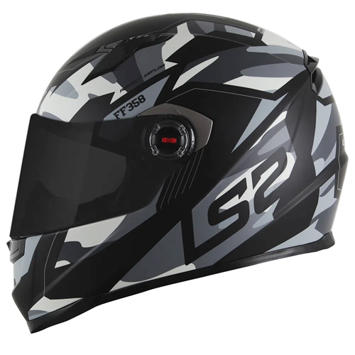 Capacete LS2 FF358 Tank Camo Preto Fosco
