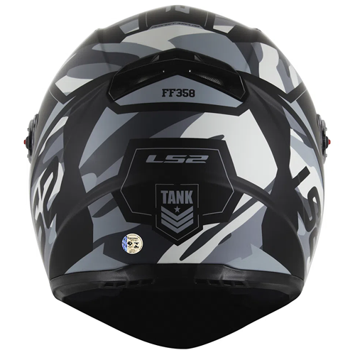 Capacete LS2 FF358 Tank Camo Preto Fosco