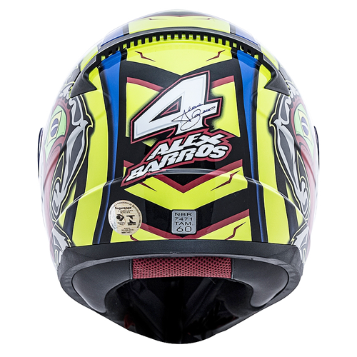 Capacete LS2 FF353 Rapid Alex Barros Réplica Azul