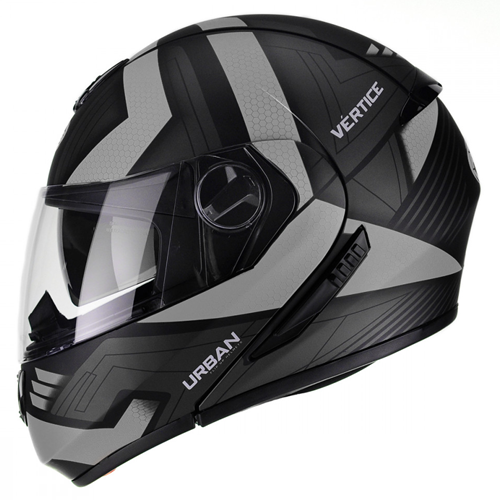 Capacete Peels Urban Vértice Preto Fosco Com Prata