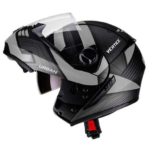 Capacete Peels Urban Vértice Preto Fosco Com Prata