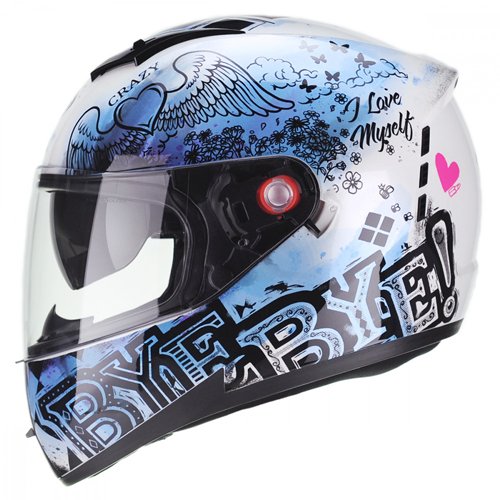 Capacete Icon Revel Branco Perolado com Preto