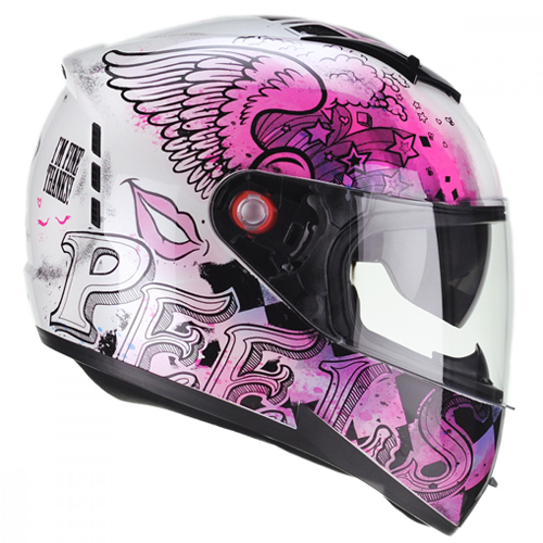 Capacete Icon Revel Branco Perolado com Preto