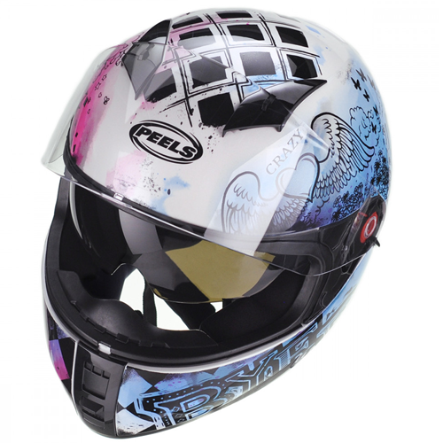 Capacete Icon Revel Branco Perolado com Preto