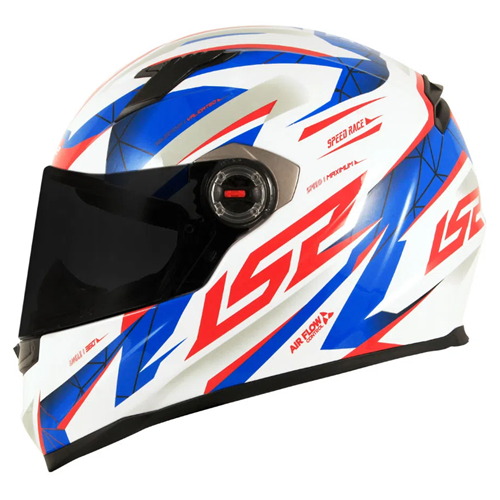 Capacete LS2 FF358 Draze Branco/Azul/Vermelho