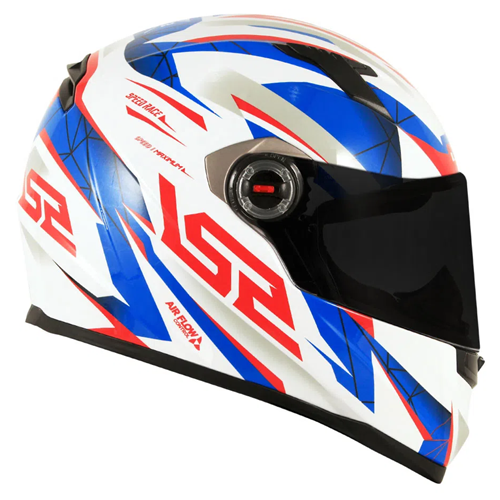 Capacete LS2 FF358 Draze Branco/Azul/Vermelho