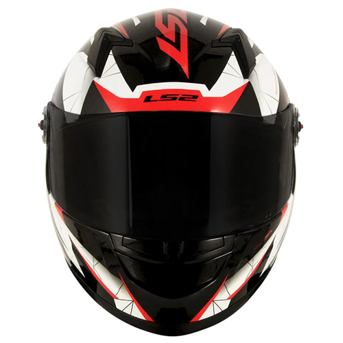 Capacete LS2 FF358 Draze Preto/Branco/Vermelho