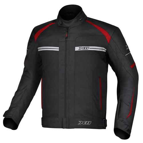 Jaqueta X11 One 2 Masculina Impermeável Preto/Vermelho