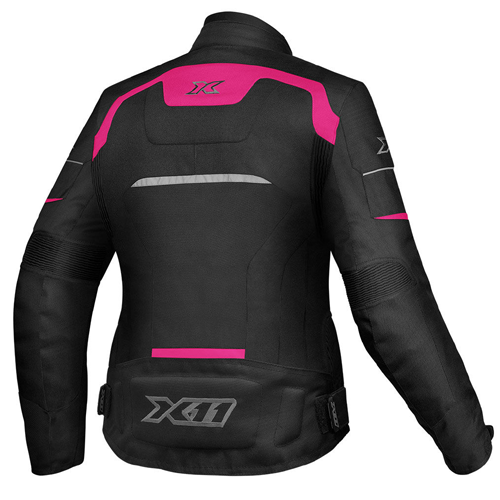 Jaqueta X11 One 2 Feminina Impermeável Preto/Rosa