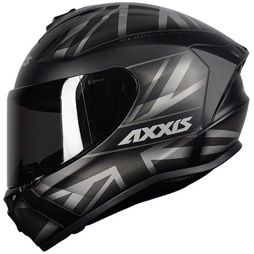 Capacete Axxis Draken Uk Preto Fosco/Cinza