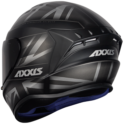 Capacete Axxis Draken Uk Preto Fosco/Cinza