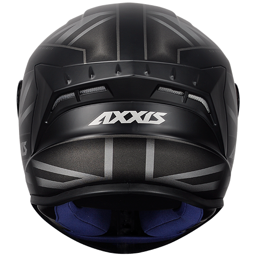 Capacete Axxis Draken Uk Preto Fosco/Cinza
