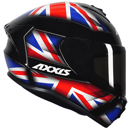 Capacete Axxis Draken Uk Preto/Vermelho/Azul