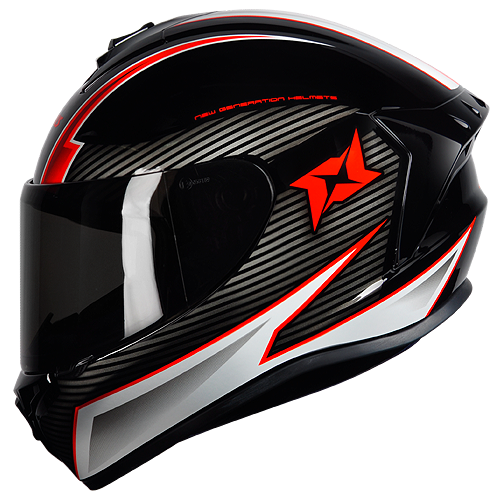 Capacete Axxis Draken Track Preto/Vermelho