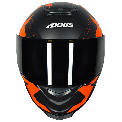 Capacete Axxis Eagle Diagon Preto Fosco/Laranja