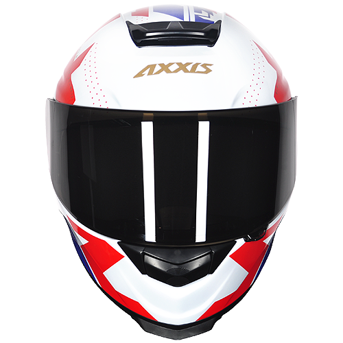 Capacete Axxis Eagle Diagon Branco/Azul/Vermelho