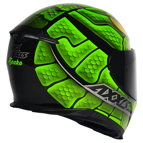 Capacete Axxis Eagle Snake Preto/Verde