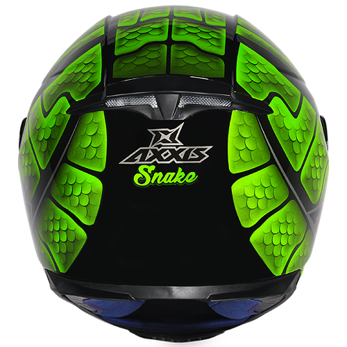 Capacete Axxis Eagle Snake Preto/Verde