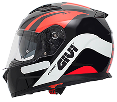 Capacete Givi 50.5 Pista Preto/Vermelho/Branco