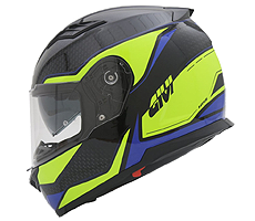 Capacete Givi 50.5 Iron Preto/Amarelo/Azul
