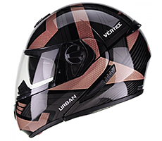 Capacete Peels Urban Vértice Preto Brilhante Com Cobre