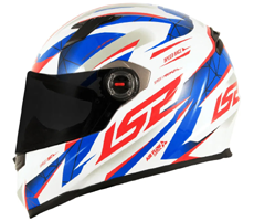 Capacete LS2 FF358 Draze Branco/Azul/Vermelho