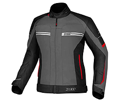 Jaqueta X11 One 2 Feminina Impermeável Preto/Cinza/Vermelho