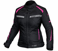 Jaqueta X11 One 2 Feminina Impermeável Preto/Rosa