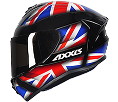 Capacete Axxis Draken Uk Preto/Vermelho/Azul