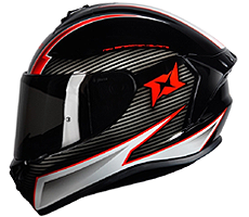 Capacete Axxis Draken Track Preto/Vermelho