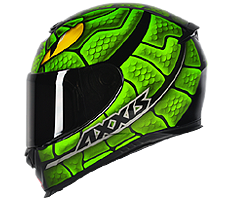 Capacete Axxis Eagle Snake Preto/Verde