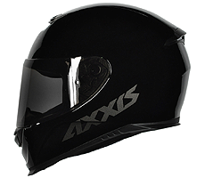 Capacete Axxis Eagle Monocolor Preto Brilhante
